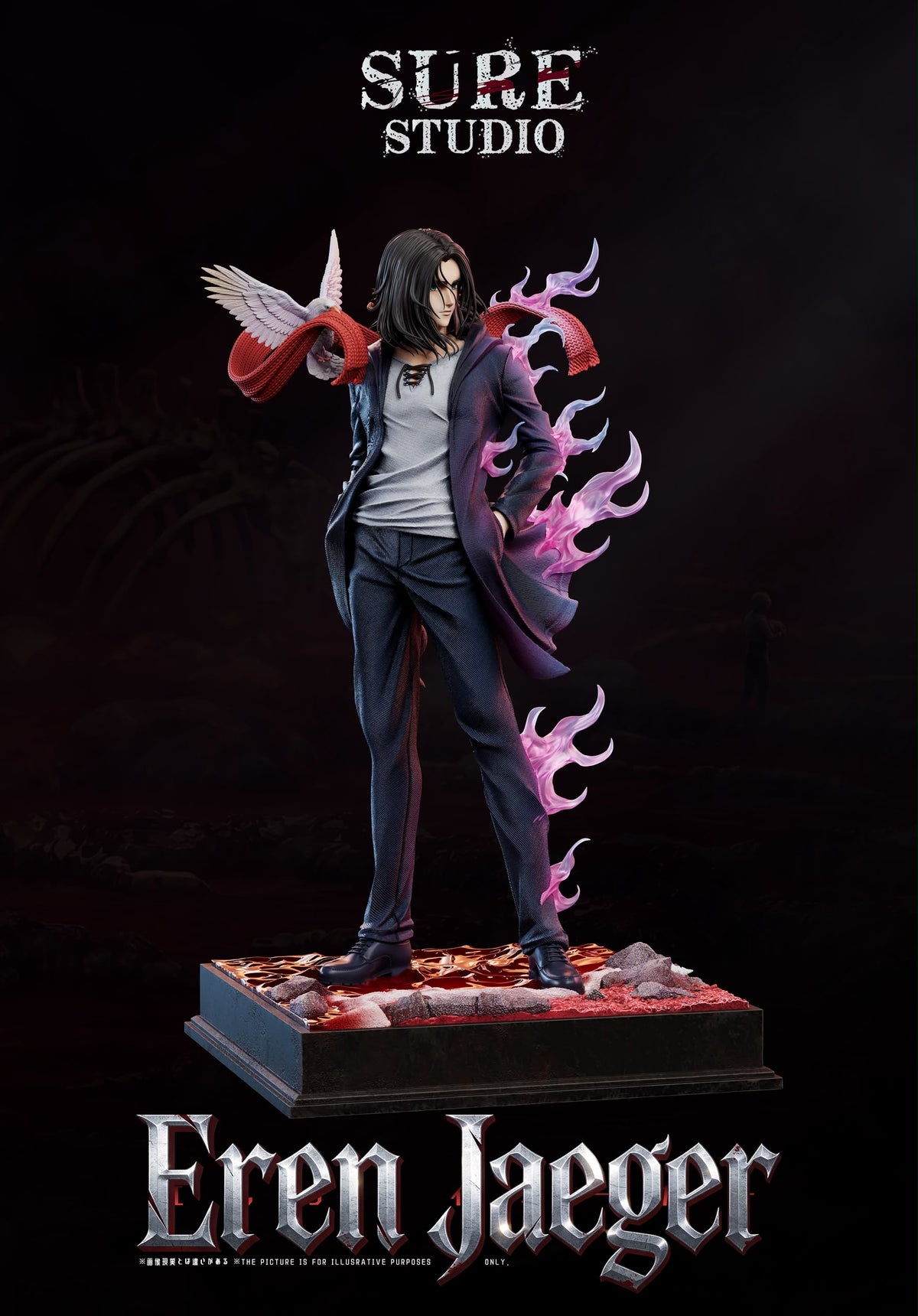 Statua Eren Yeager Attack on Titan Sure Studio Resin Statue [PRE-ORDER]