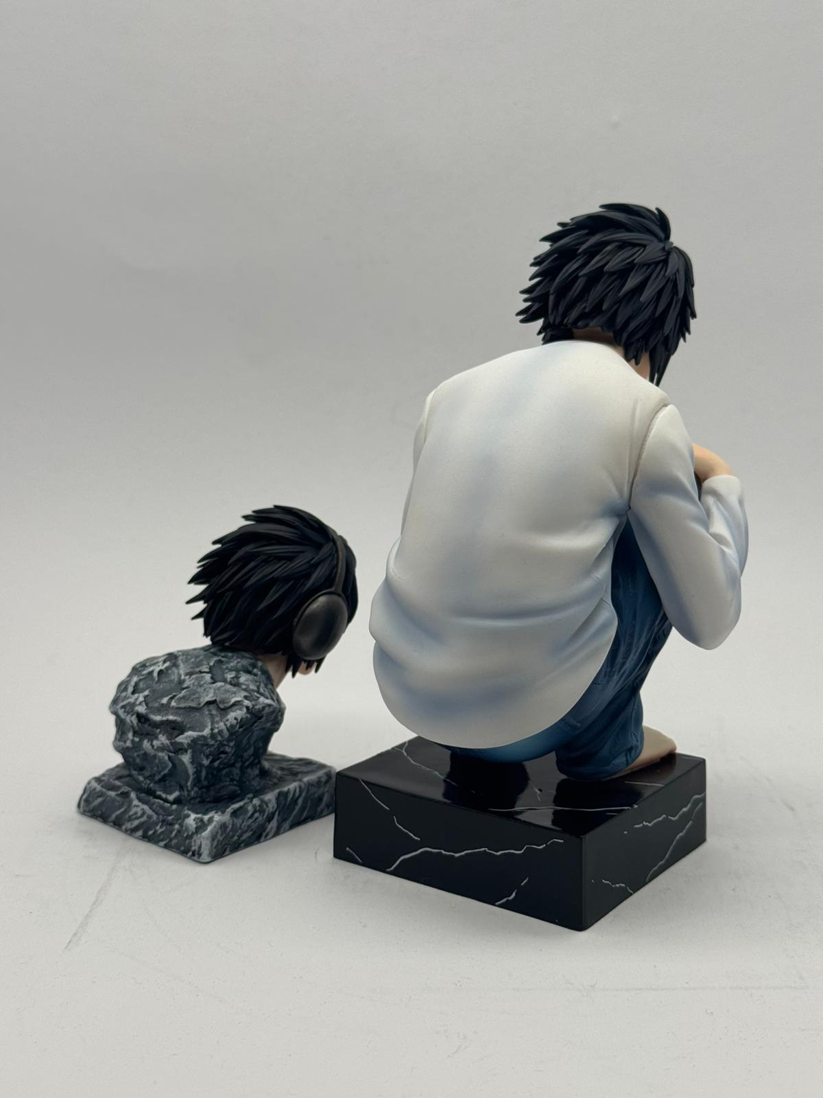 Action Figure L Lawliet (Death Note) - 15cm con Doppia Testa e Braccia Intercambiabili