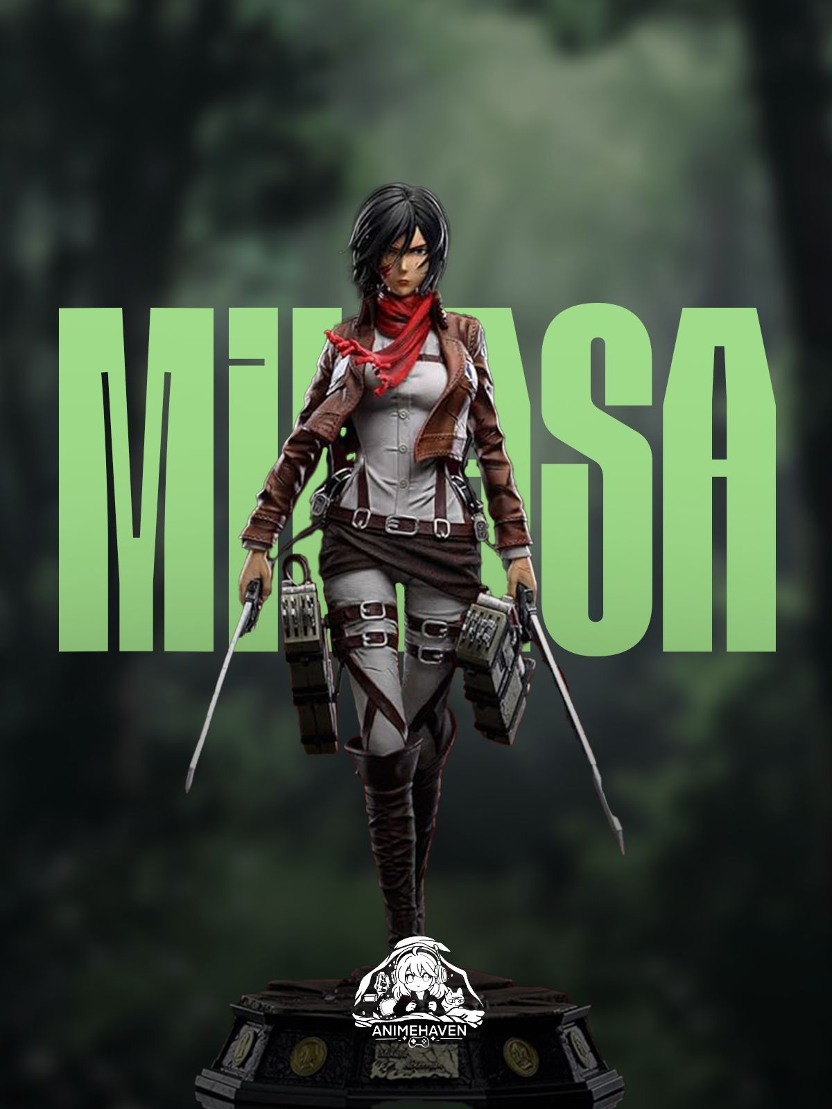 Statua Mikasa Ackerman - Attack on Titan Figure 30cm LK Studio