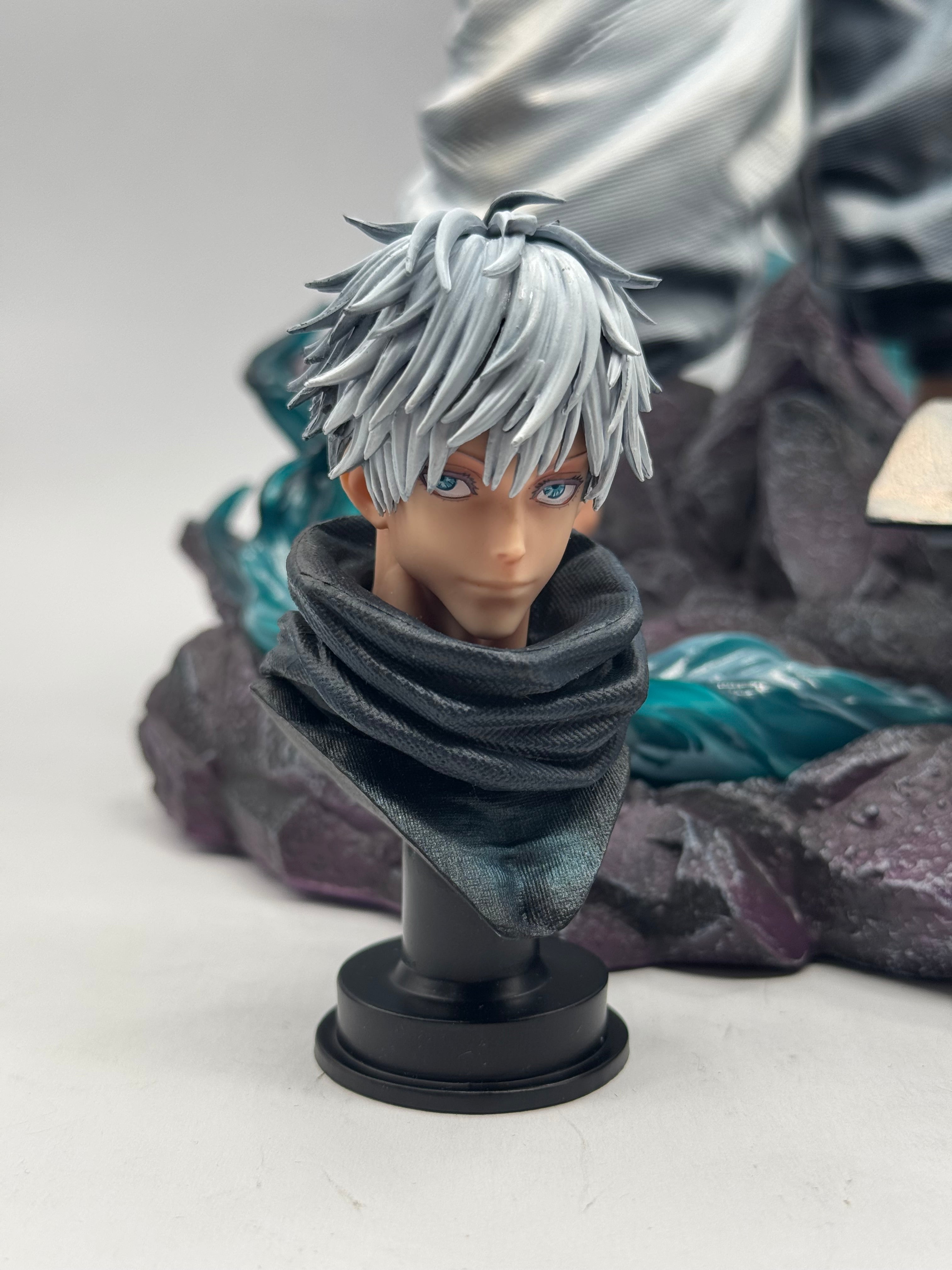 Statua Gojo Satoru Jujutsu Kaisen - GK Figure PVC 36cm (Doppio Busto + 3 Teste)