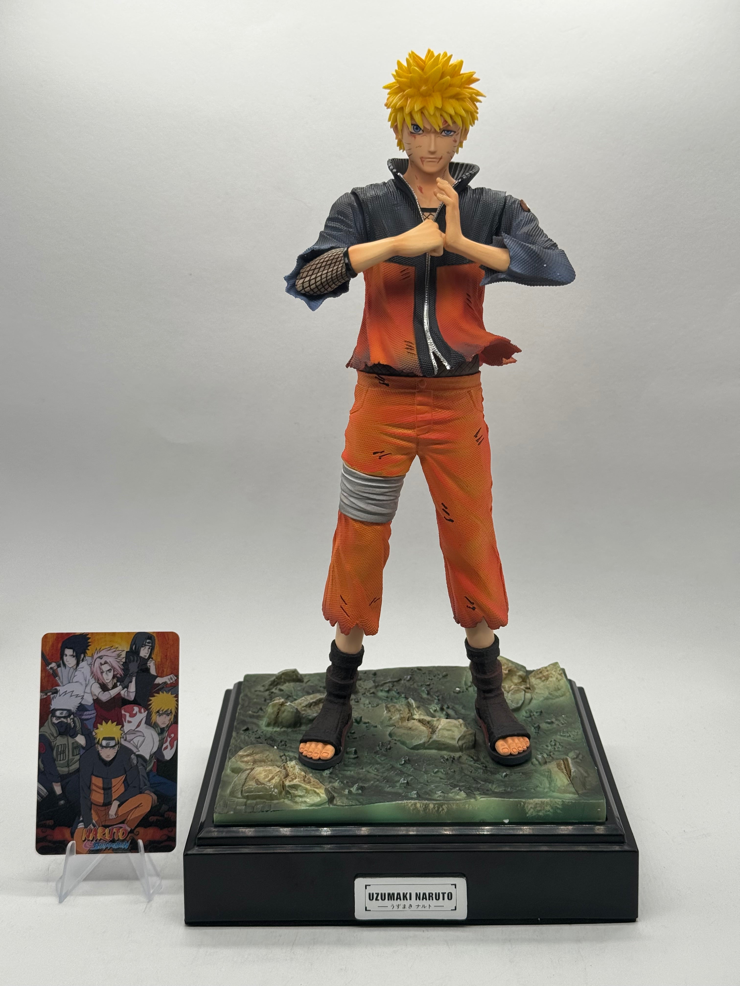 Naruto Uzumaki GK Figure 33cm Qiji Studio - Statua Anime in PVC da Collezione