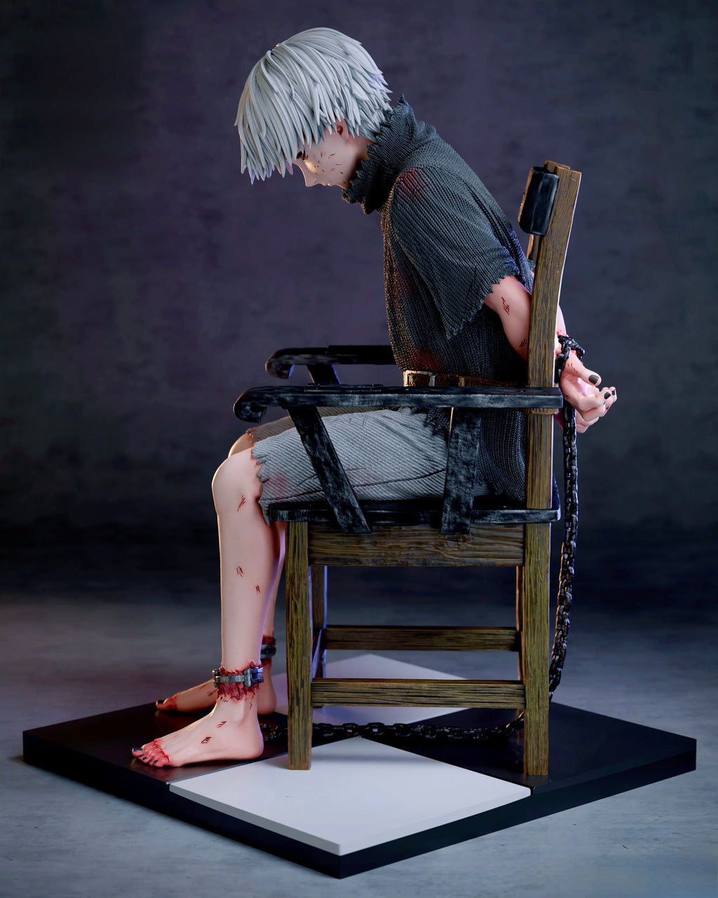 Statua Ken Kaneki - Tokyo Ghoul YYGK Studio Chair 1.0 Resin Figure 20cm