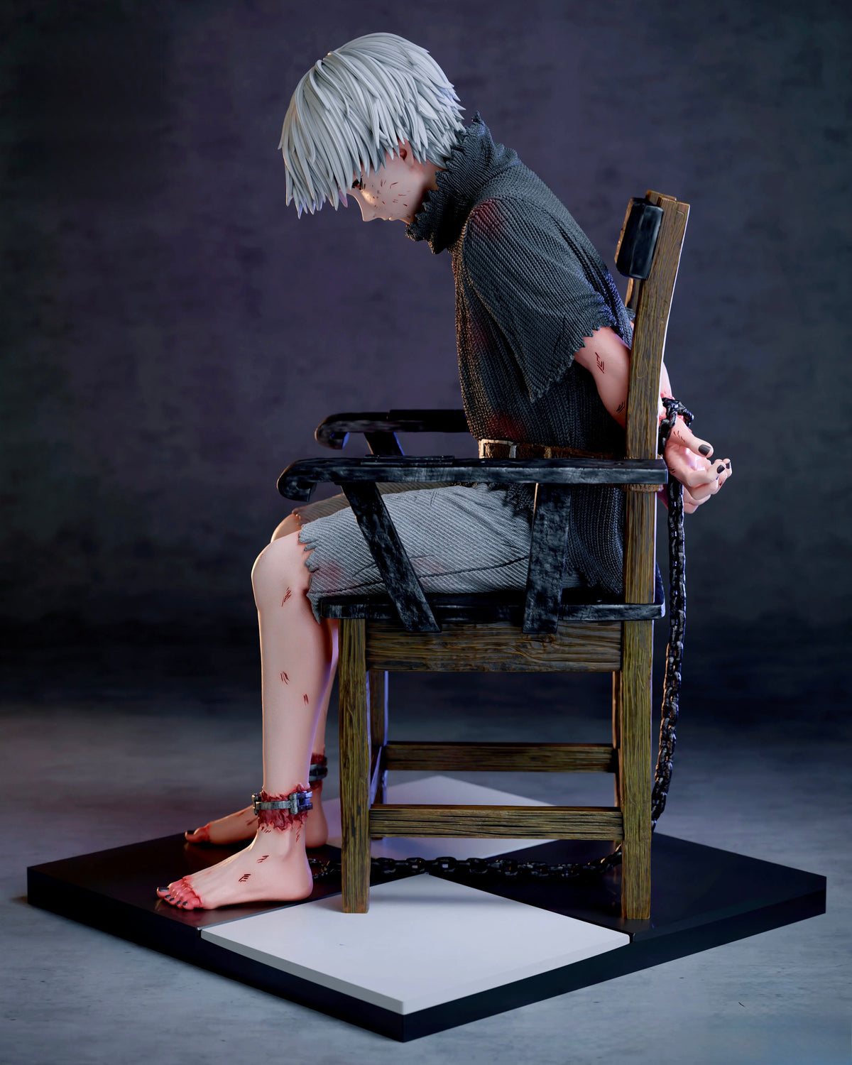 Statua Ken Kaneki - Tokyo Ghoul YYGK Studio Chair 1.0 Resin Figure 20cm