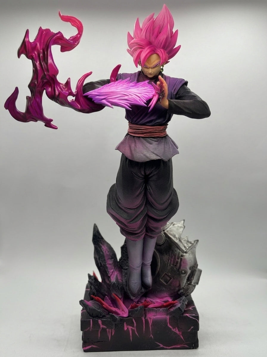 Statua Black Goku & Super Saiyan Rosé Dragon Ball Super - JT Studio GK Figure 38cm