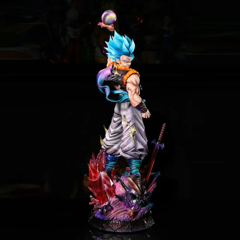 Figure Gogeta Dragon Ball 45cm JT Studio GK Figure PVC - Tre Teste Intercambiabili