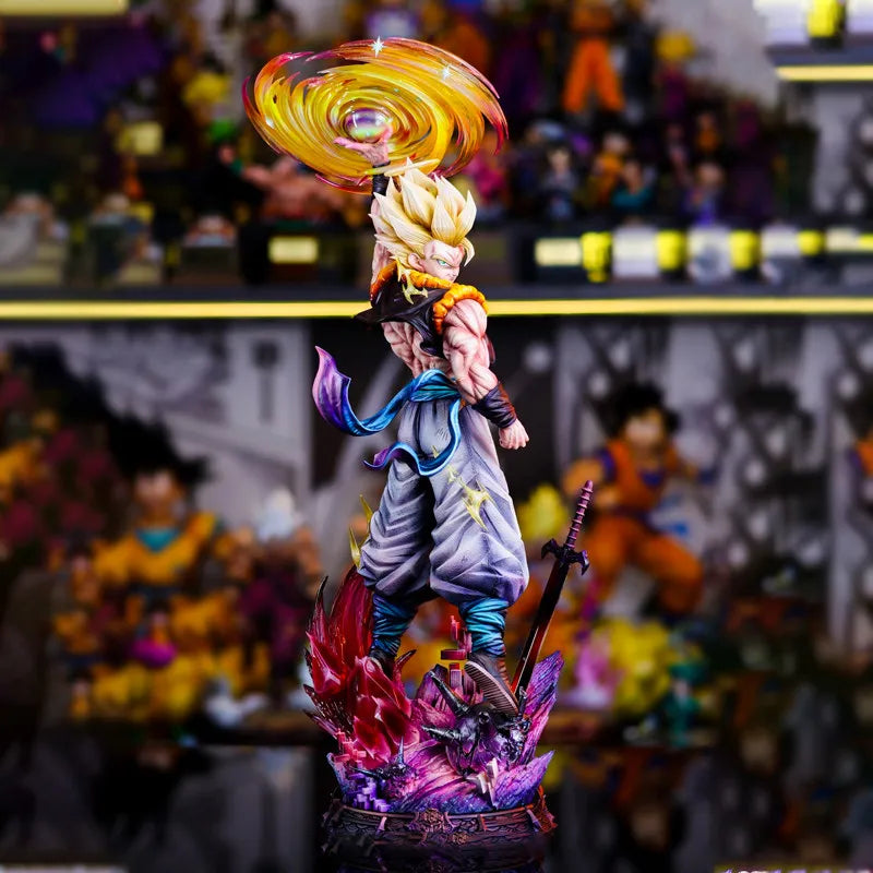 Figure Gogeta Dragon Ball 45cm JT Studio GK Figure PVC - Tre Teste Intercambiabili