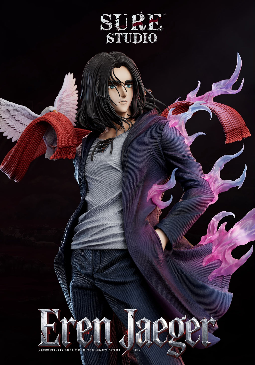 Statua Eren Yeager Attack on Titan Sure Studio Resin Statue [PRE-ORDER]