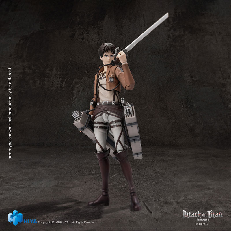 Action Figure Levi Ackerman ed Eren Yeager Attack On Titan Hiya Toys 1/12 [PRE-ORDER]
