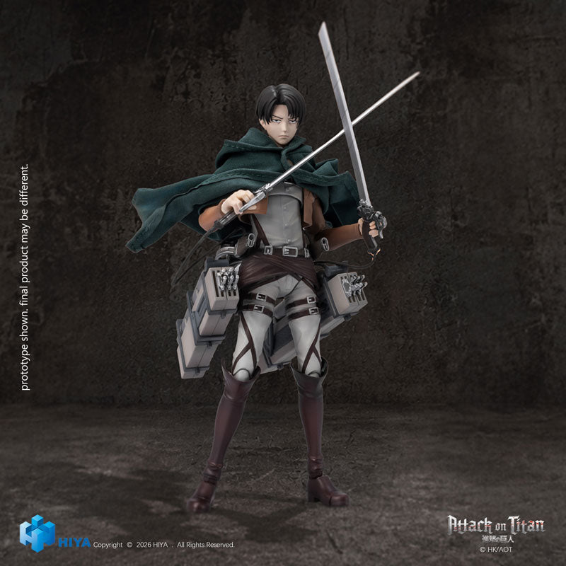 Action Figure Levi Ackerman ed Eren Yeager Attack On Titan Hiya Toys 1/12 [PRE-ORDER]