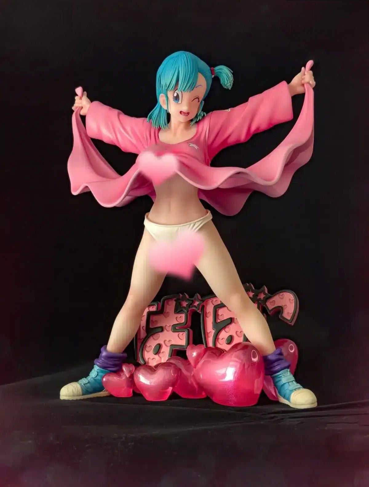 Statua Bulma - Dragon Ball LK Studio GK Figure 23cm (Pink Dress Ver.)