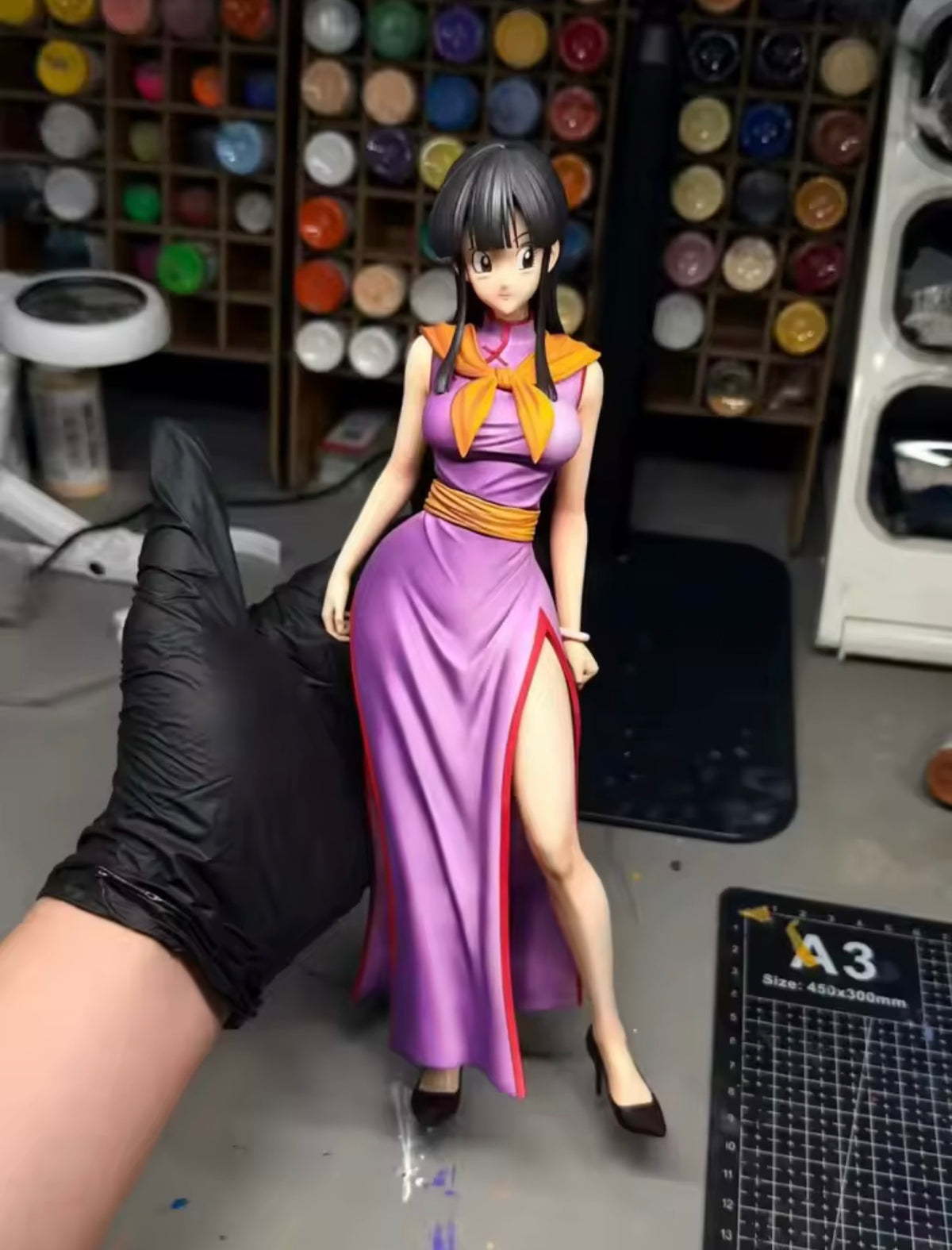 Statua Chi-Chi Purple Cheongsam Ver. HY Studio - Dragon Ball Z GK Figure 28cm [PRE-ORDER]