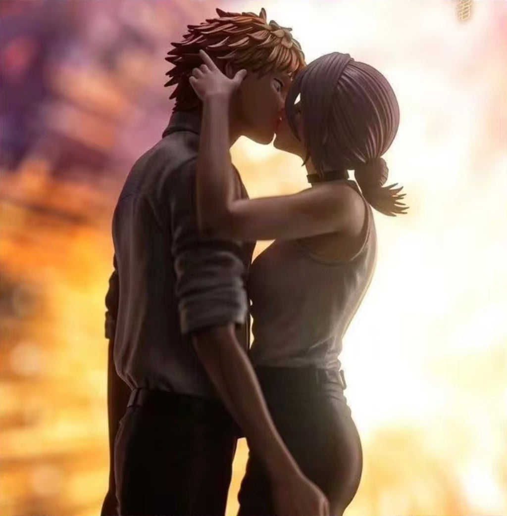 Statua Denji & Reze (Kiss Scene Ver.) - Chainsaw Man LK Studio GK Figure 32cm