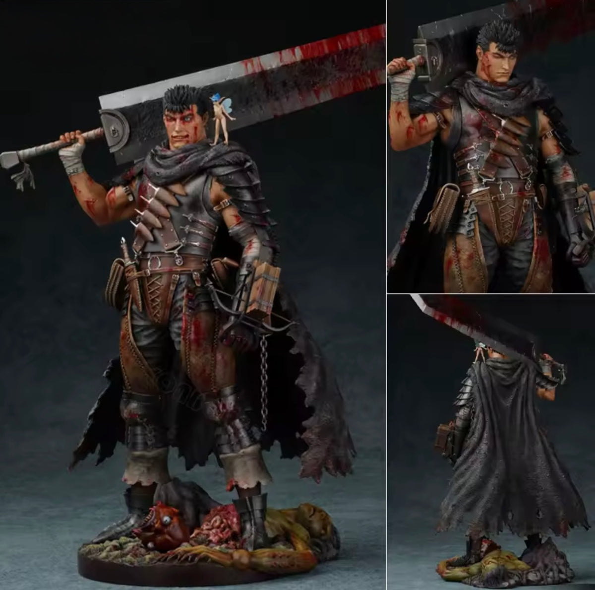 Statua Guts - Berserk The Black Swordsman Lost Children Arc Redecoration Ver. 32cm