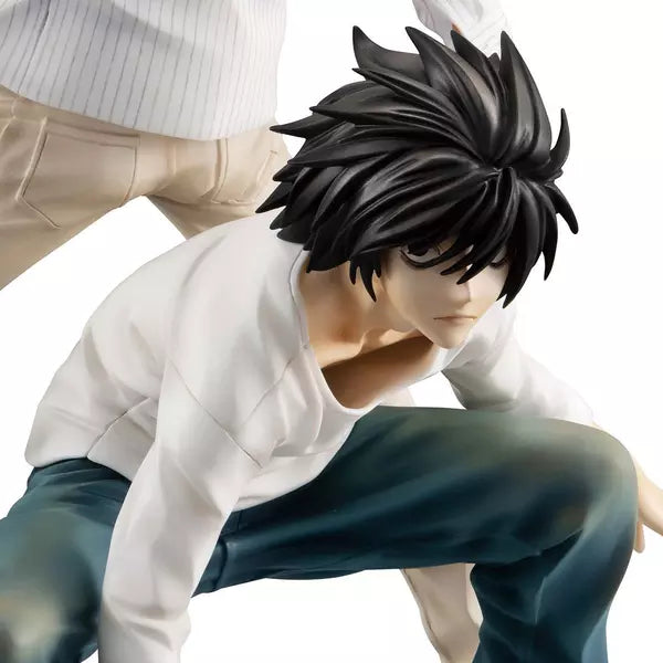 Statua Light Yagami & L Lawliet (Handcuffs Ver.) - Death Note GK Figure 24cm