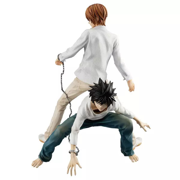 Statua Light Yagami & L Lawliet (Handcuffs Ver.) - Death Note GK Figure 24cm