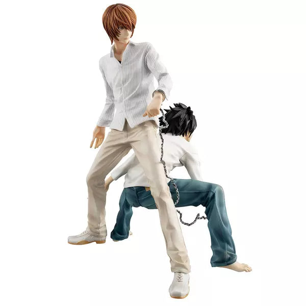 Statua Light Yagami & L Lawliet (Handcuffs Ver.) - Death Note GK Figure 24cm