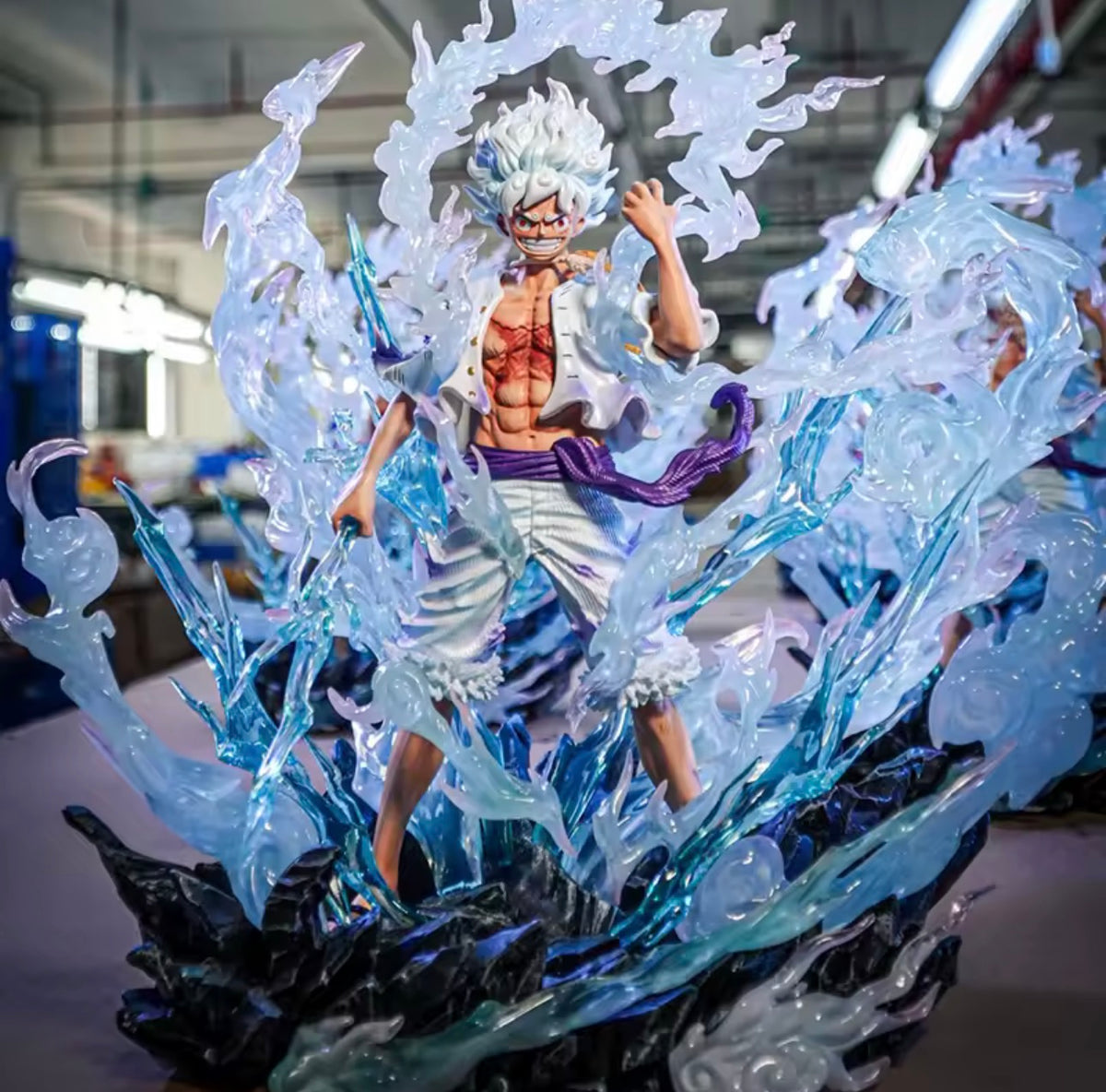 Statua Luffy Nika Gear 5 Lightning Ver. - One Piece JT Studio GK Figure 32cm