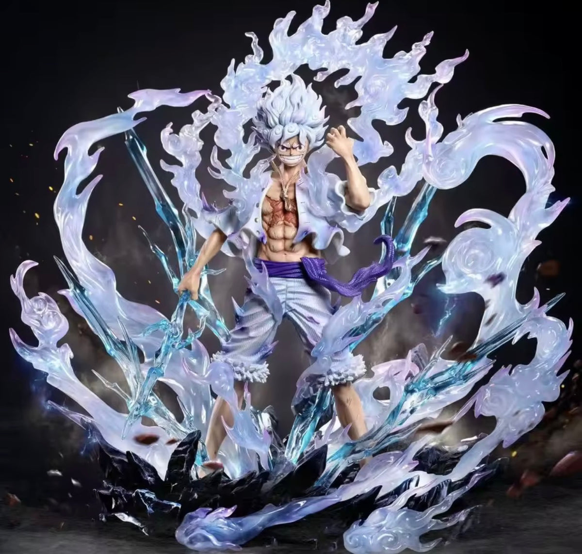 Statua Luffy Nika Gear 5 Lightning Ver. - One Piece JT Studio GK Figure 32cm