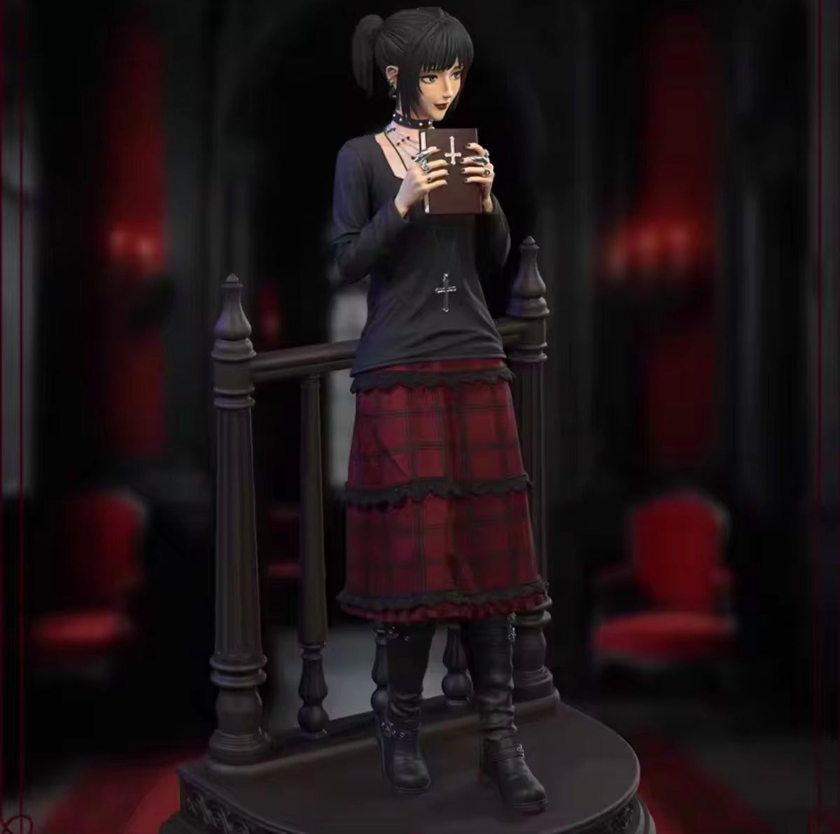 Statua Mikasa Ackerman Gothic Dress Ver. - Attack On Titan GK Figure 30cm