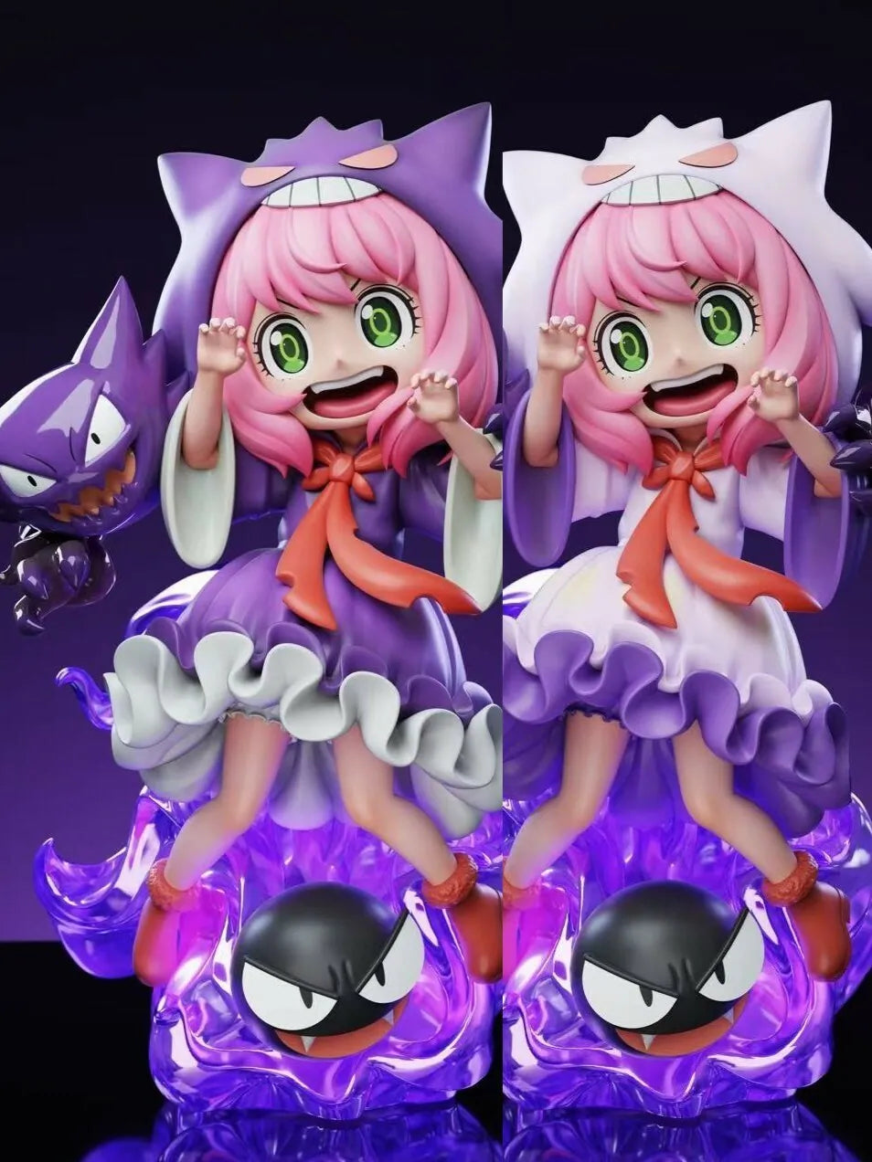 Statua Anya Forger Cosplay (Gengar Ver.) Spy x Family X Pokémon GK Figure 18cm