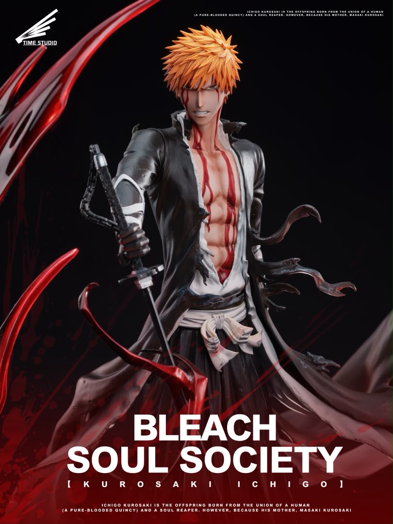 Statua Ichigo Kurosaki Bankai - Bleach Time Studio Resin Statue [PRE-ORDER]
