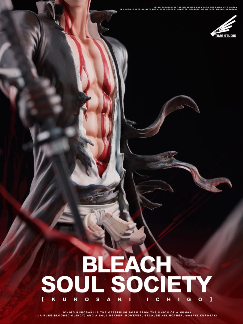 Statua Ichigo Kurosaki Bankai - Bleach Time Studio Resin Statue [PRE-ORDER]