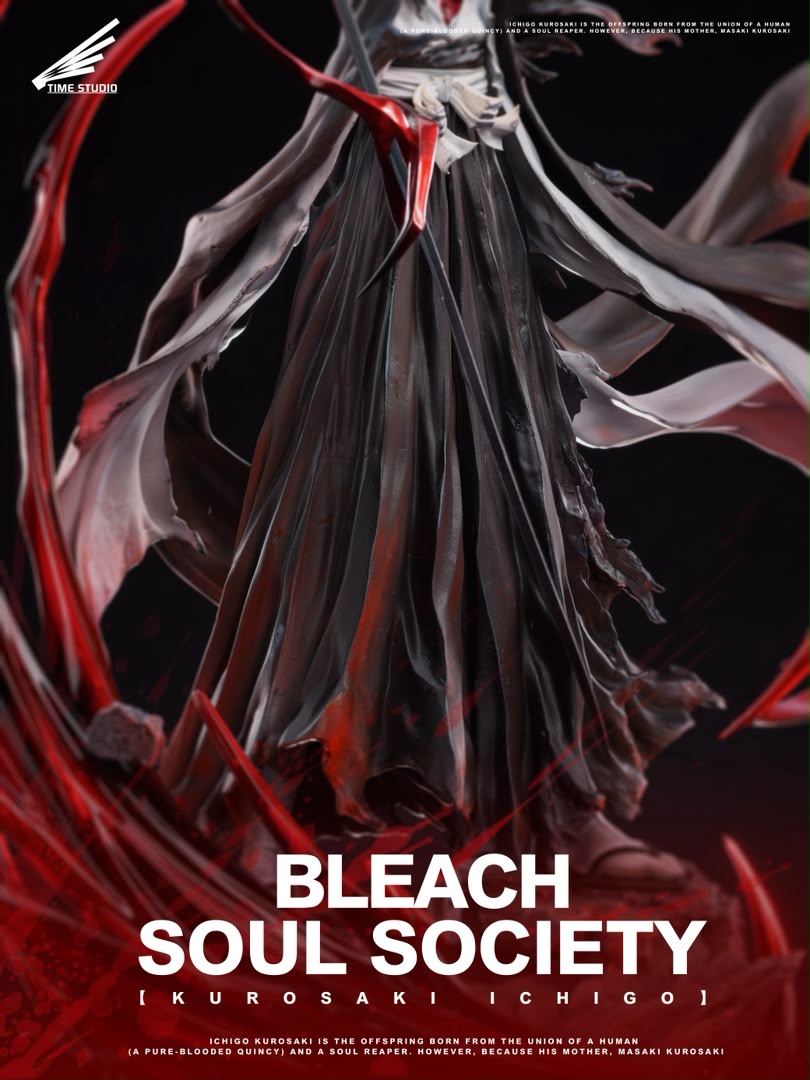Statua Ichigo Kurosaki Bankai - Bleach Time Studio Resin Statue [PRE-ORDER]