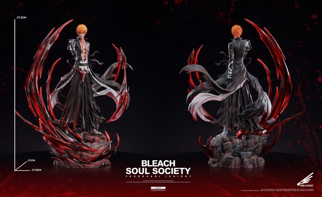 Statua Ichigo Kurosaki Bankai - Bleach Time Studio Resin Statue [PRE-ORDER]