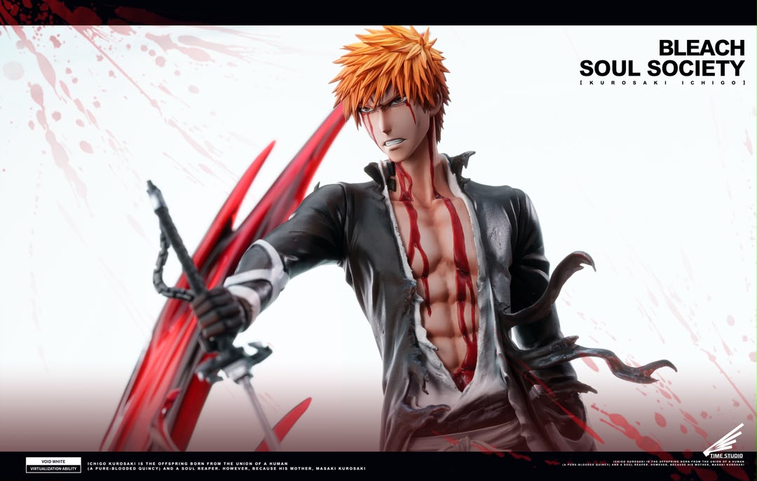 Statua Ichigo Kurosaki Bankai - Bleach Time Studio Resin Statue [PRE-ORDER]