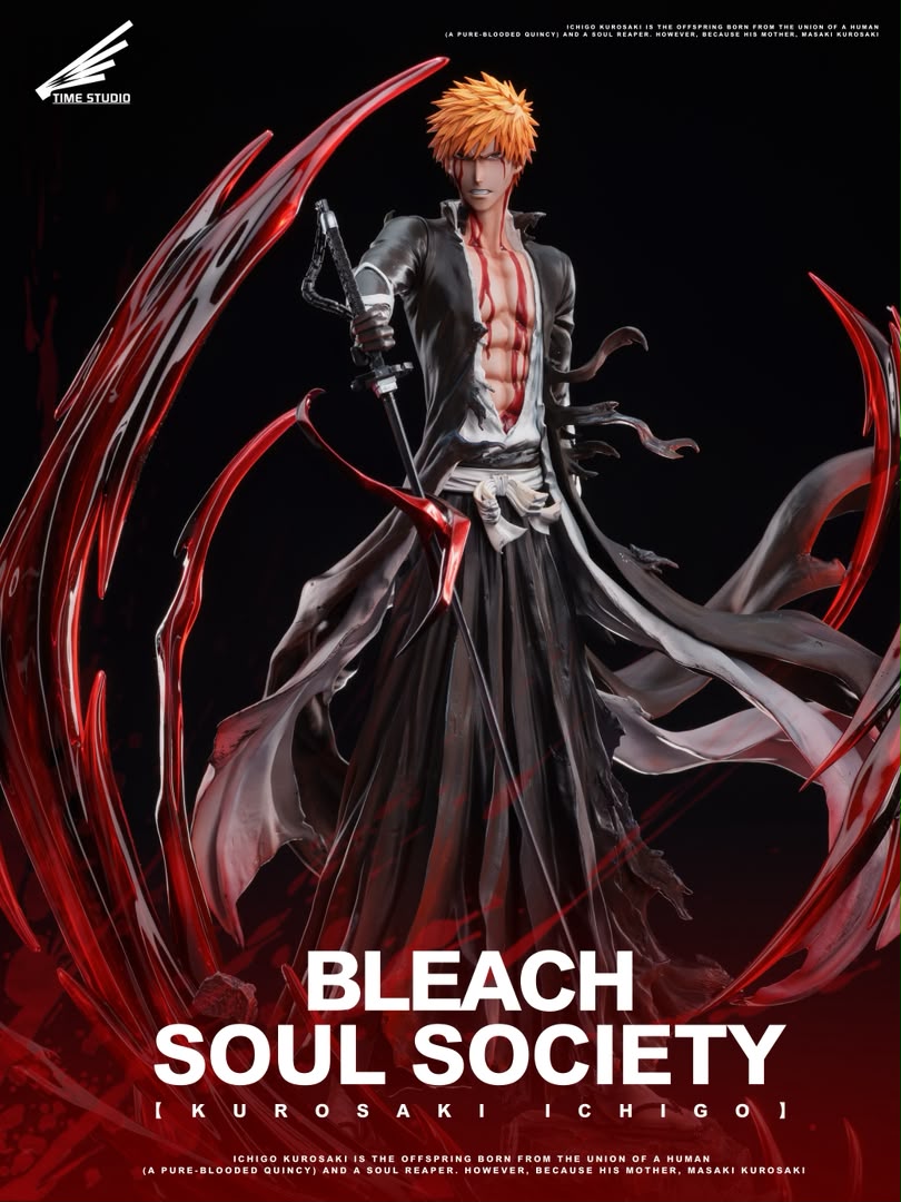 Statua Ichigo Kurosaki Bankai - Bleach Time Studio Resin Statue [PRE-ORDER]