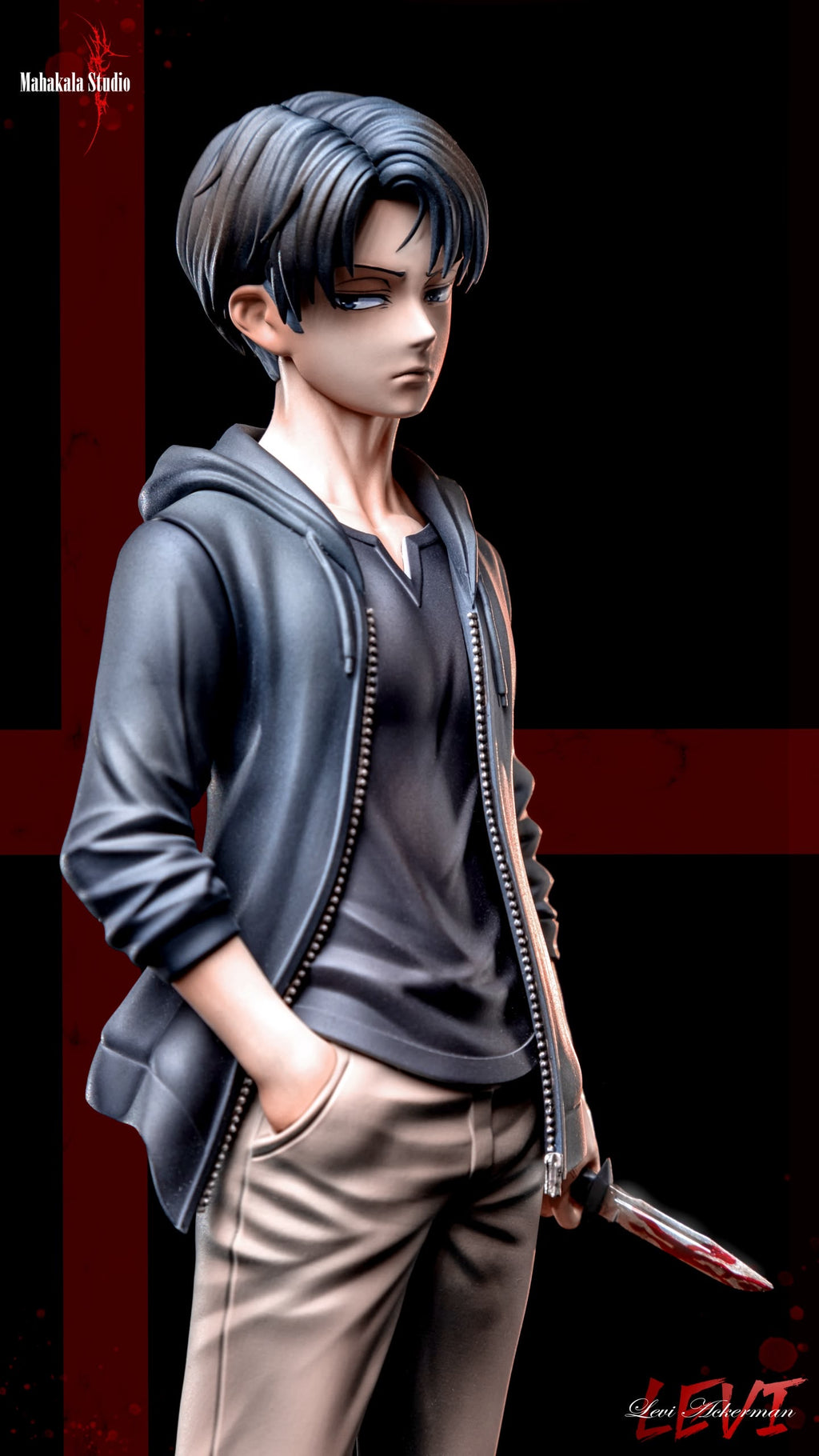 Statua Child Levi Ackerman Attack on Titan Mahakala Studio Resin Statue [PRE-ORDER]