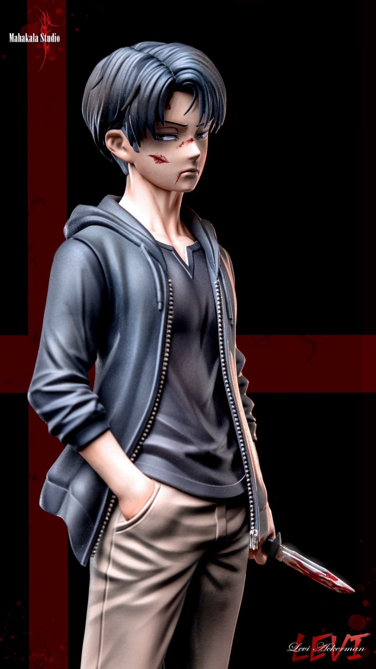 Statua Child Levi Ackerman Attack on Titan Mahakala Studio Resin Statue [PRE-ORDER]
