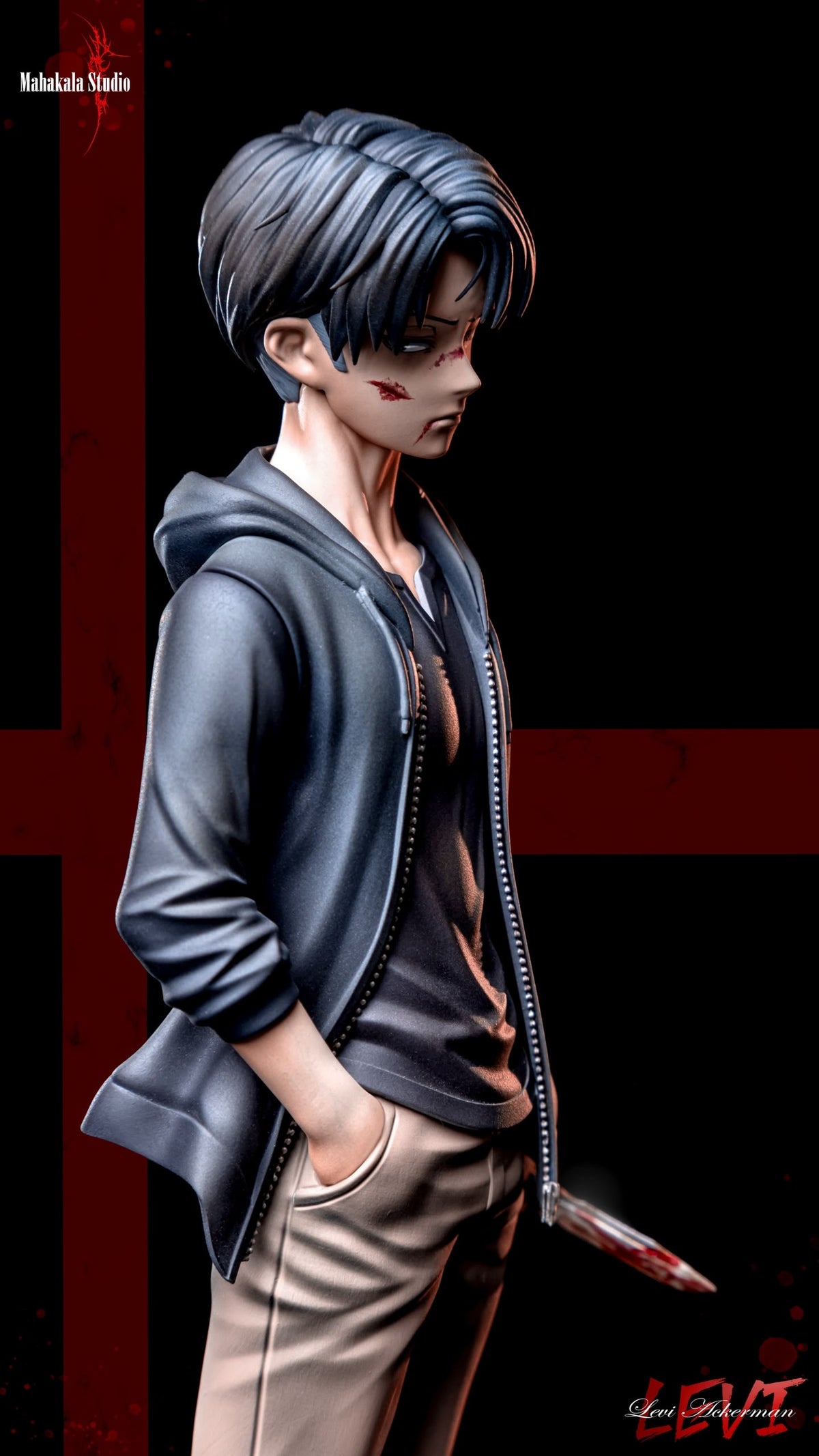 Statua Child Levi Ackerman Attack on Titan Mahakala Studio Resin Statue [PRE-ORDER]