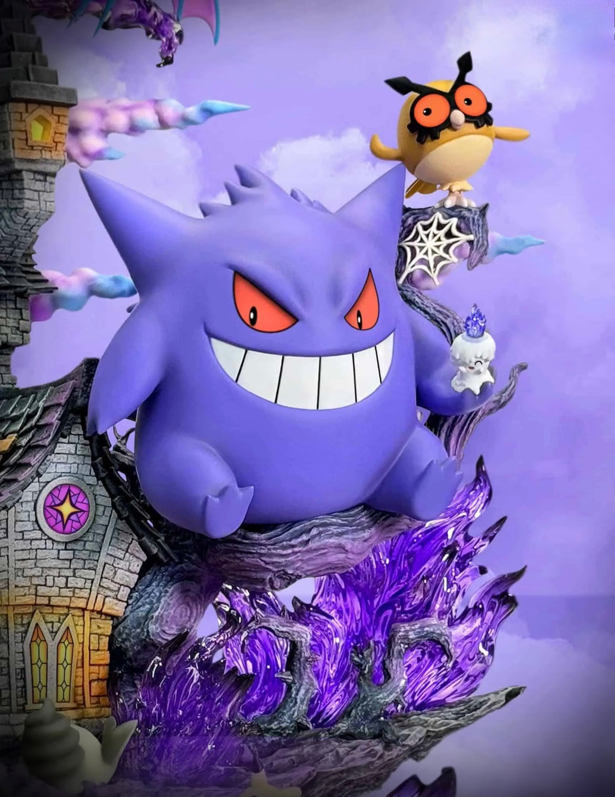 Statua Diorama Pokémon Spettro Lavender Town Gengar Evolution - Pokèmon GK Figure 31cm