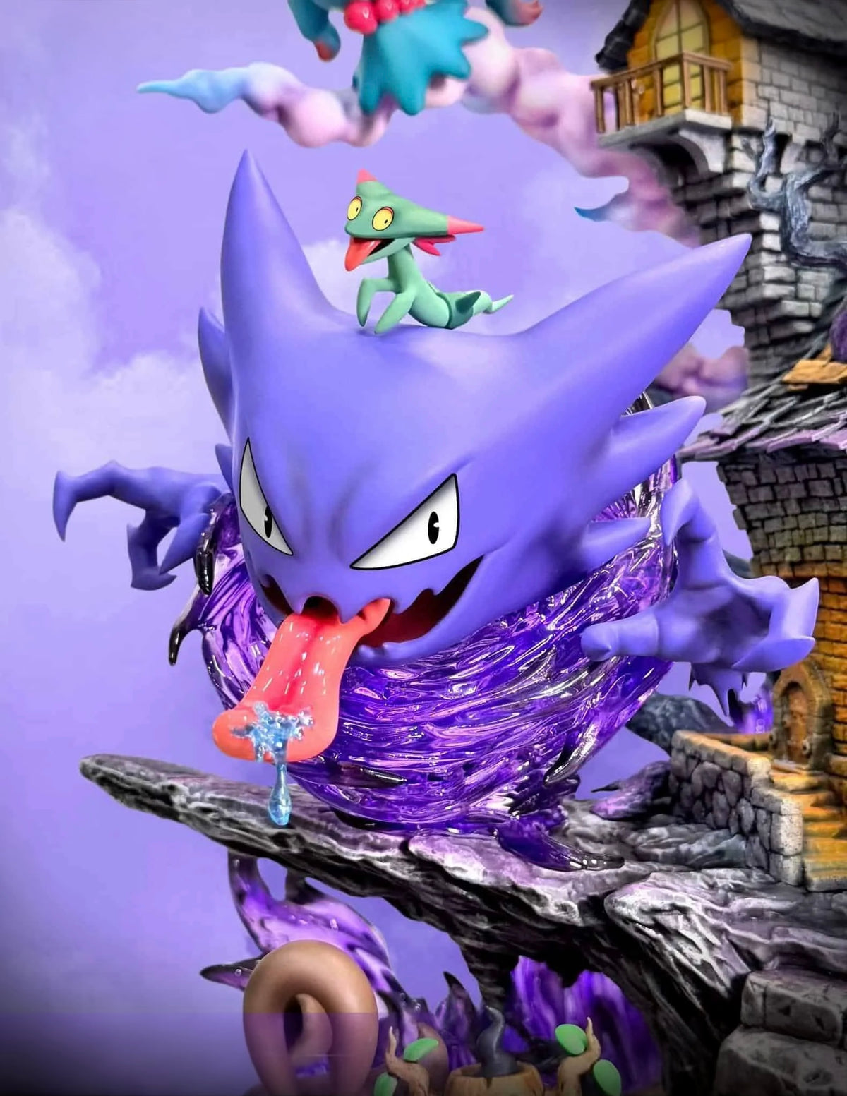 Statua Diorama Pokémon Spettro Lavender Town Gengar Evolution - Pokèmon GK Figure 31cm