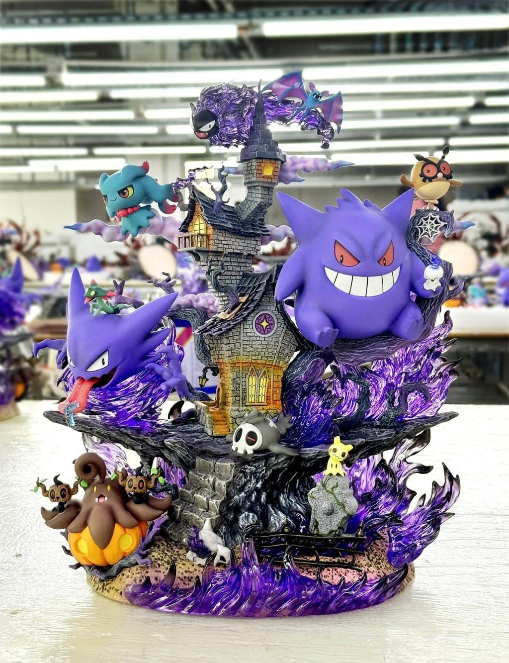 Statua Diorama Pokémon Spettro Lavender Town Gengar Evolution - Pokèmon GK Figure 31cm