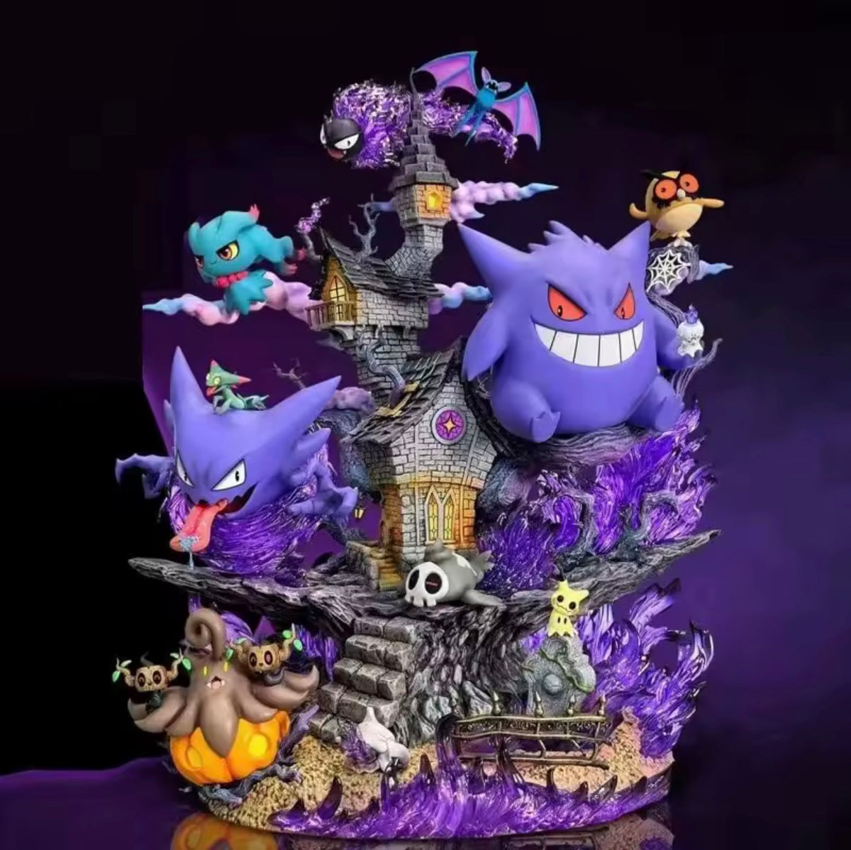 Statua Diorama Pokémon Spettro Lavender Town Gengar Evolution - Pokèmon GK Figure 31cm