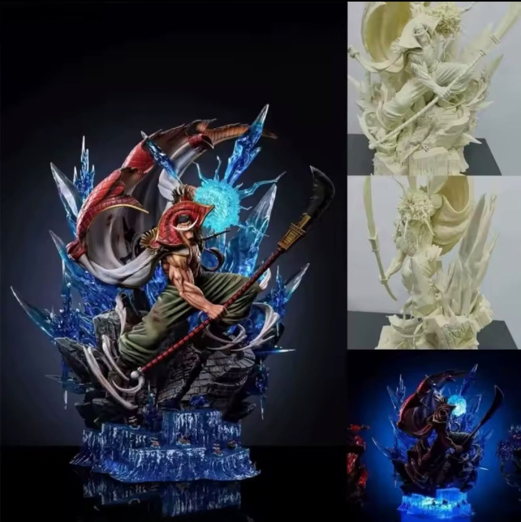 Statua Edward Newgate Barbabianca - One Piece GK Figure 38cm LED