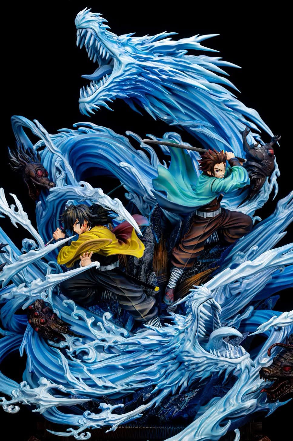 Statua Giyu Tomioka ed Tanjiro Kamado Kimetsu No Yaiba JueYu Studio Resin Statue 1/6 [PRE-ORDER]