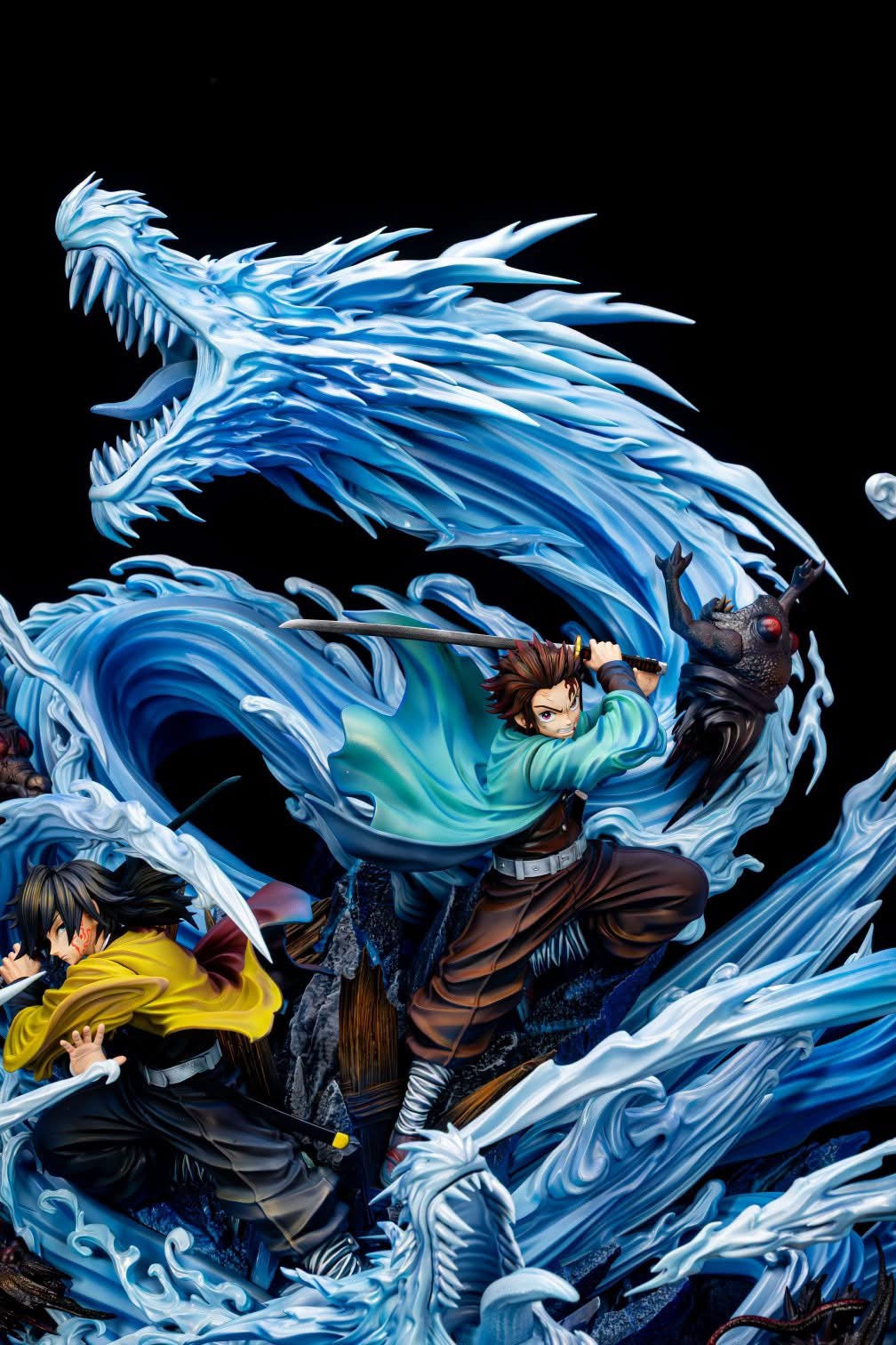 Statua Giyu Tomioka ed Tanjiro Kamado Kimetsu No Yaiba JueYu Studio Resin Statue 1/6 [PRE-ORDER]