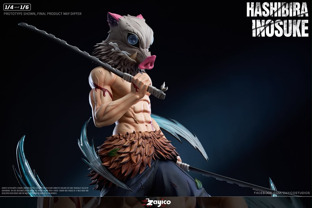 Statua Inosuke Hashibira Kimetsu No Yaiba Zayico Studio Resin Statue [PRE-ORDER]