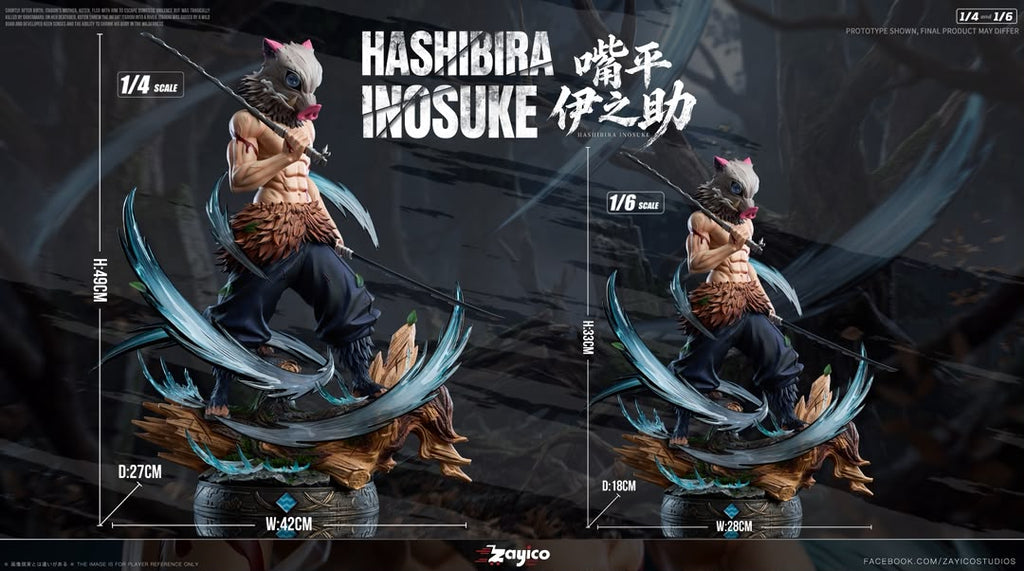 Statua Inosuke Hashibira Kimetsu No Yaiba Zayico Studio Resin Statue [PRE-ORDER]