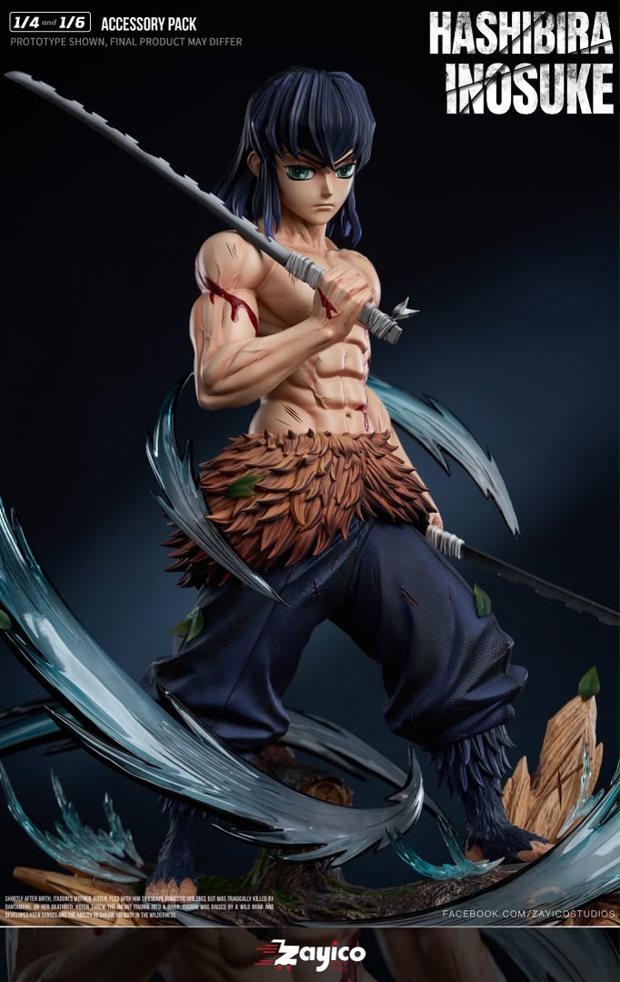 Statua Inosuke Hashibira Kimetsu No Yaiba Zayico Studio Resin Statue [PRE-ORDER]