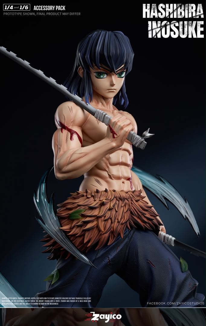Statua Inosuke Hashibira Kimetsu No Yaiba Zayico Studio Resin Statue [PRE-ORDER]