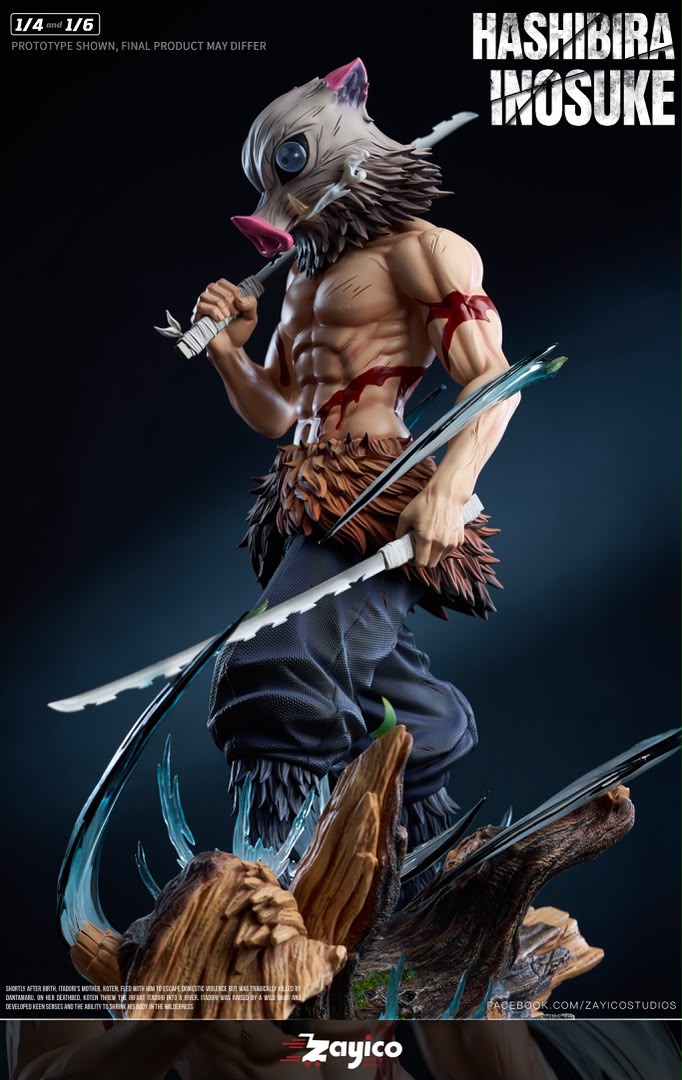 Statua Inosuke Hashibira Kimetsu No Yaiba Zayico Studio Resin Statue [PRE-ORDER]