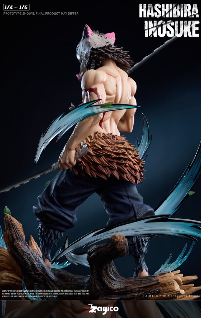 Statua Inosuke Hashibira Kimetsu No Yaiba Zayico Studio Resin Statue [PRE-ORDER]