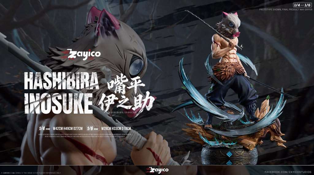 Statua Inosuke Hashibira Kimetsu No Yaiba Zayico Studio Resin Statue [PRE-ORDER]