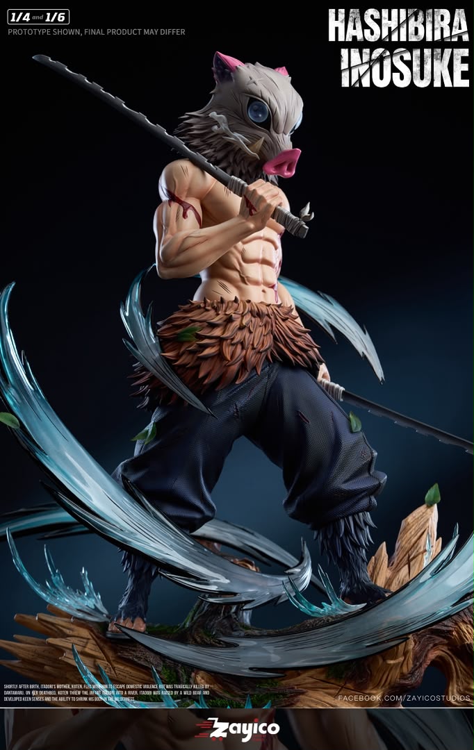 Statua Inosuke Hashibira Kimetsu No Yaiba Zayico Studio Resin Statue [PRE-ORDER]