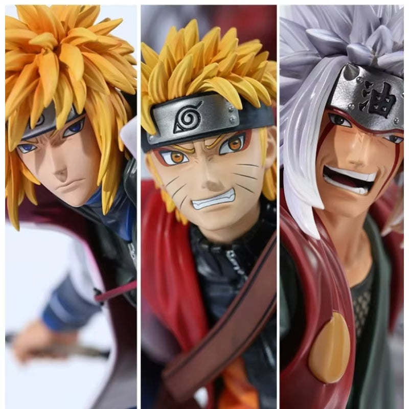 Statua Jiraiya x Minato x Naruto - Naruto Shippuden GK Figure 41cm
