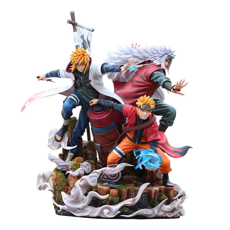 Statua Jiraiya x Minato x Naruto - Naruto Shippuden GK Figure 41cm